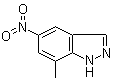 structure of CAS# 75785-12-5, 7-甲基-5-硝基-1H-吲唑