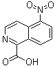 structure of CAS# 75795-40-3, 5-硝基异喹啉-1-羧酸