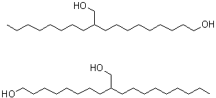9(or 10)-(羟甲基)-1-十八烷醇分子结构 (CAS 75801-91-1)