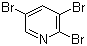2,3,5-三溴吡啶分子结构 (CAS 75806-85-8)
