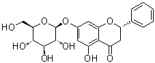 structure of CAS# 75829-43-5, Pinocembrin 7-O-glucoside