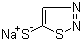 5-(1,2,3-噻二唑基)硫钠分子结构 (CAS 75849-83-1)