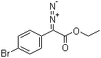 2-(4-溴苯基)-2-重氮基乙酸乙酯分子结构 (CAS 758692-47-6)
