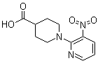 1-(3-硝基-2-吡啶基)-4-哌啶甲酸分子结构 (CAS 758720-54-6)