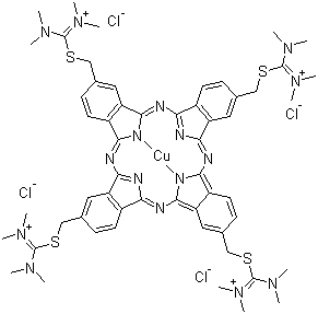 structure of CAS# 75881-23-1, Alcian Blue 8GX