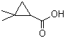structure of CAS# 75885-59-5, 2,2-二甲基环丙甲酸