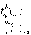 structure of CAS# 7596-60-3, 6-Chloro-9-(beta-D-arabinofuranosyl)purine