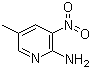 structure of CAS# 7598-26-7, 2-Amino-5-methyl-3-nitropyridine