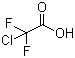 structure of CAS# 76-04-0, Chlorodifluoroacetic acid