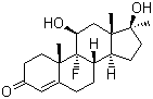 structure of CAS# 76-43-7, Fluoxymesterone