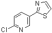 structure of CAS# 760193-03-1, 2-氯-5-(2-噻唑基)吡啶