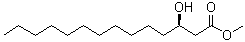 structure of CAS# 76062-97-0, Methyl (3R)-3-hydroxytetradecanoate