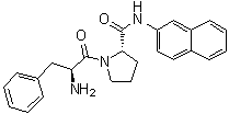 structure of CAS# 76122-99-1, L-苯丙氨酰-N-2-萘基-L-脯氨酰胺