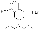 structure of CAS# 76135-31-4, 2-Dipropylamino-8-hydroxy-1,2,3,4-tetrahydronaphthalene hydrobromide