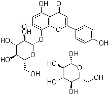 structure of CAS# 76135-82-5, Glucosylvitexin