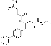 structure of CAS# 761373-05-1, (alphaS,gammaR)-gamma-[(3-Carboxy-1-oxopropyl)amino]-alpha-methyl-[1,1'-biphenyl]-4-pentanoic acid 4-ethyl ester