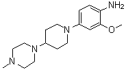 structure of CAS# 761440-75-9, 2-Methoxy-4-[4-(4-methylpiperazin-1-yl)piperidin-1-yl]aniline