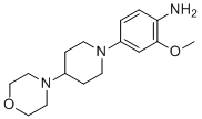 structure of CAS# 761440-91-9, 2-(Methyloxy)-4-[4-(4-morpholinyl)-1-piperidinyl]aniline