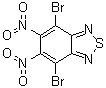 structure of CAS# 76186-72-6, 4,7-二溴-5,6-二硝基苯并[c][1,2,5]噻二唑
