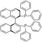 structure of CAS# 76189-55-4, R-(+)-1,1'-联萘-2,2'-双二苯膦