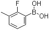 2-氟-3-甲基苯硼酸分子结构 (CAS 762287-58-1)