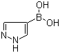 1H-吡唑-4-硼酸分子结构 (CAS 763120-58-7)