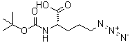 5-叠氮基-N-[叔丁氧羰基]-L-正缬氨酸分子结构 (CAS 763139-35-1)
