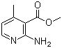 structure of CAS# 76336-16-8, 2-氨基-4-甲基吡啶-3-甲酸甲酯