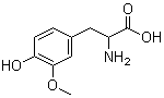 3-(4-羟基-3-甲氧基苯基)丙氨酸分子结构 (CAS 7636-26-2)