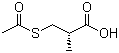 structure of CAS# 76497-39-7, D-(-)-3-Acetylthio-2-methylpropionic acid