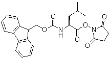 structure of CAS# 76542-83-1, N-[芴甲氧羰基]-L-亮氨酸琥珀酰亚胺基酯