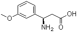 (R)-3-氨基-3-(3-甲氧基苯基)丙酸分子结构 (CAS 765895-65-6)
