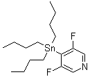 structure of CAS# 765916-82-3, 3,5-二氟-4-(三丁基锡烷基)吡啶
