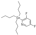 3,5-二氟-2-(三丁基锡烷基)吡啶分子结构 (CAS 765917-25-7)