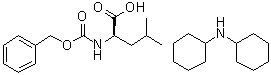 structure of CAS# 7662-58-0, N-苄氧羰基-D-亮氨酸(二环己基胺)盐