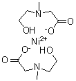 N-(2-羟基乙基)-N-甲基甘氨酸镍络合物分子结构 (CAS 76625-10-0)