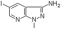 5-碘-1-甲基-1H-吡唑并[3,4-b]吡啶-3-胺分子结构 (CAS 766515-35-9)