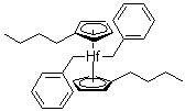 二苄基二(丁基环戊二烯基)铪分子结构 (CAS 766516-40-9)
