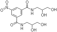structure of CAS# 76820-34-3, 5-硝基-N,N'-双(2,3-二羟基丙基)-1,3-苯二甲酰胺