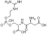 CAS # 76848-19-6, Bonellidine, N-L-alpha-Aspartyl-L-serine 2-[(aminoiminomethyl)amino]ethyl hydrogen phosphate (ester)
