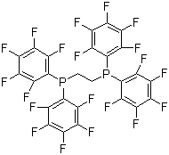 1,2-双(二五氟苯基膦基)乙烷分子结构 (CAS 76858-94-1)