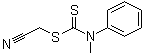 structure of CAS# 76926-16-4, N-甲基-N-苯基-二硫代氨基甲酸氰甲基酯