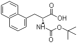 structure of CAS# 76932-48-4, (R)-N-Boc-1-Naphthylalanine