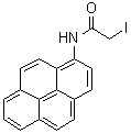 N-(1-芘基)碘乙酰胺分子结构 (CAS 76936-87-3)