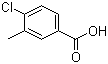 structure of CAS# 7697-29-2, 4-Chloro-3-methylbenzoic acid