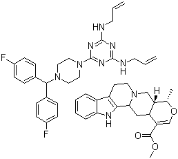 阿米三嗪-萝巴新分子结构 (CAS 76997-30-3)