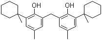 structure of CAS# 77-62-3, 2,2'-亚甲基二[4-甲基-6-(1-甲基环己基)苯酚]
