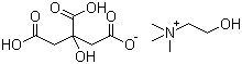 structure of CAS# 77-91-8, 柠檬酸二氢胆碱