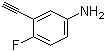 3-Ethynyl-4-fluoroaniline molecular structure (CAS 77123-60-5)