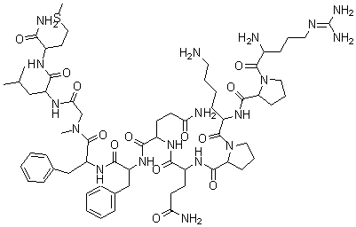 structure of CAS# 77128-75-7, 9-(N-甲基甘氨酸)-P 物质